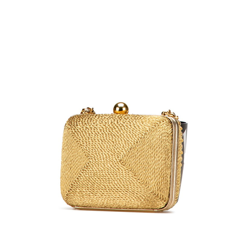 Chanel Coco Glitter Canvas Shoulder Bag