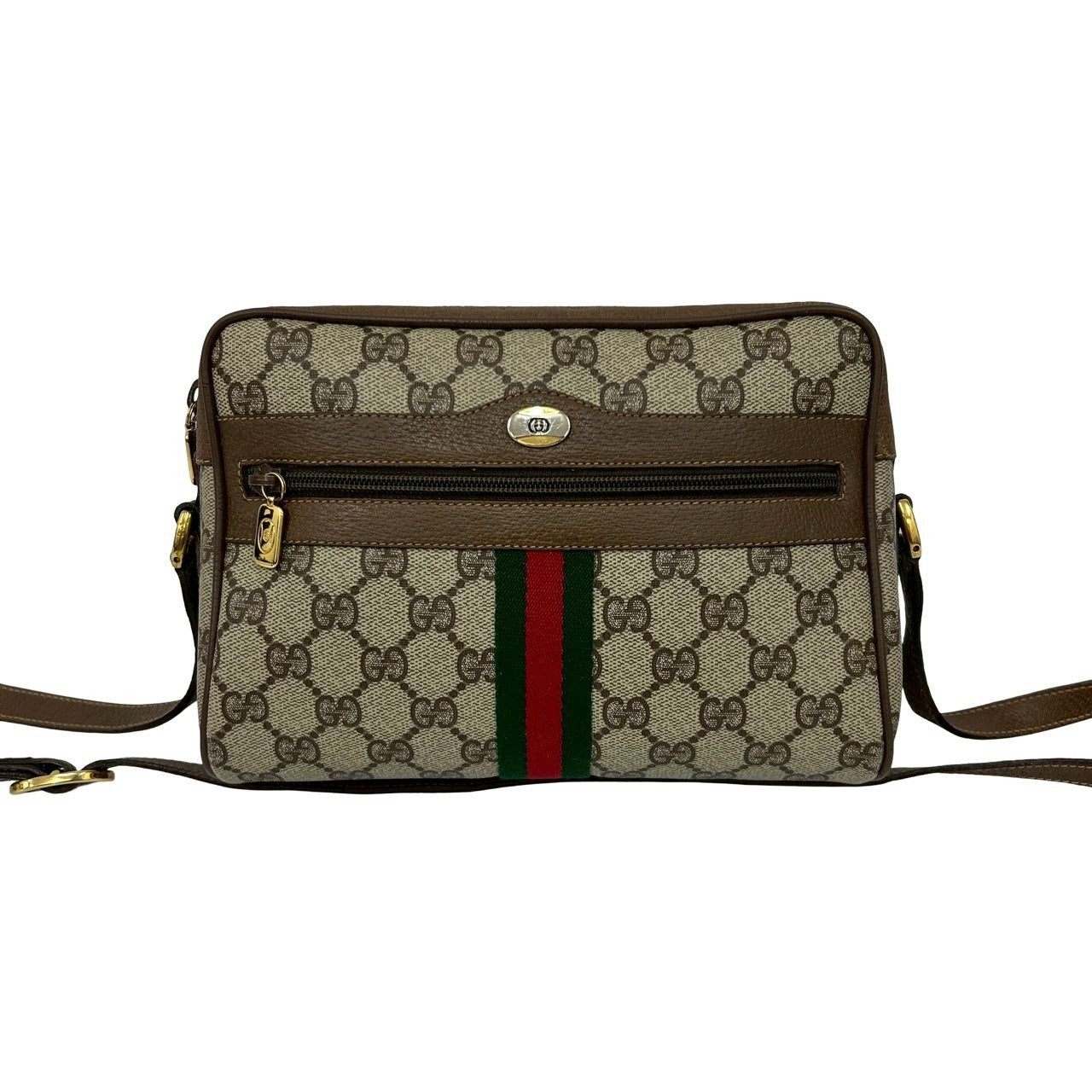 Gucci GG Logo PVC Leather Shoulder Bag