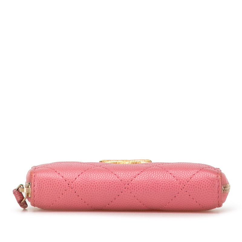 Chanel Coco Mark Matelassé Caviar Card Coin Case Handbag