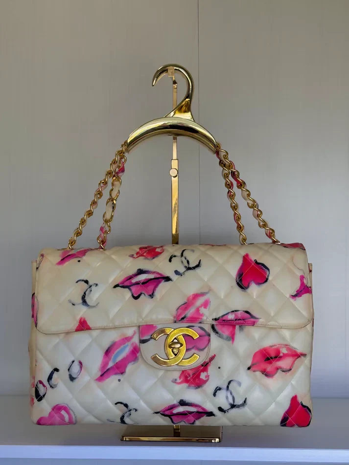 Chanel 1994 Jumbo Lips & Kisses Flap Bag