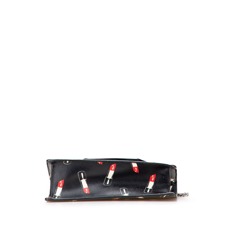 Saint Laurent Lipstick Motif Leather Shoulder Bag
