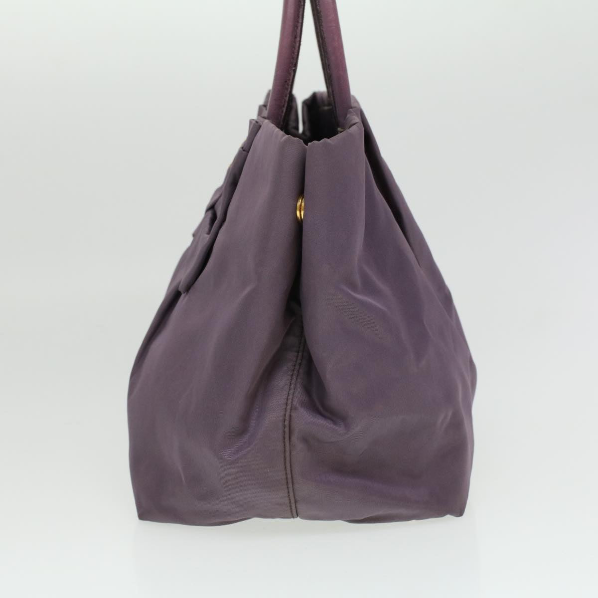 Prada Hand Bag Nylon Purple