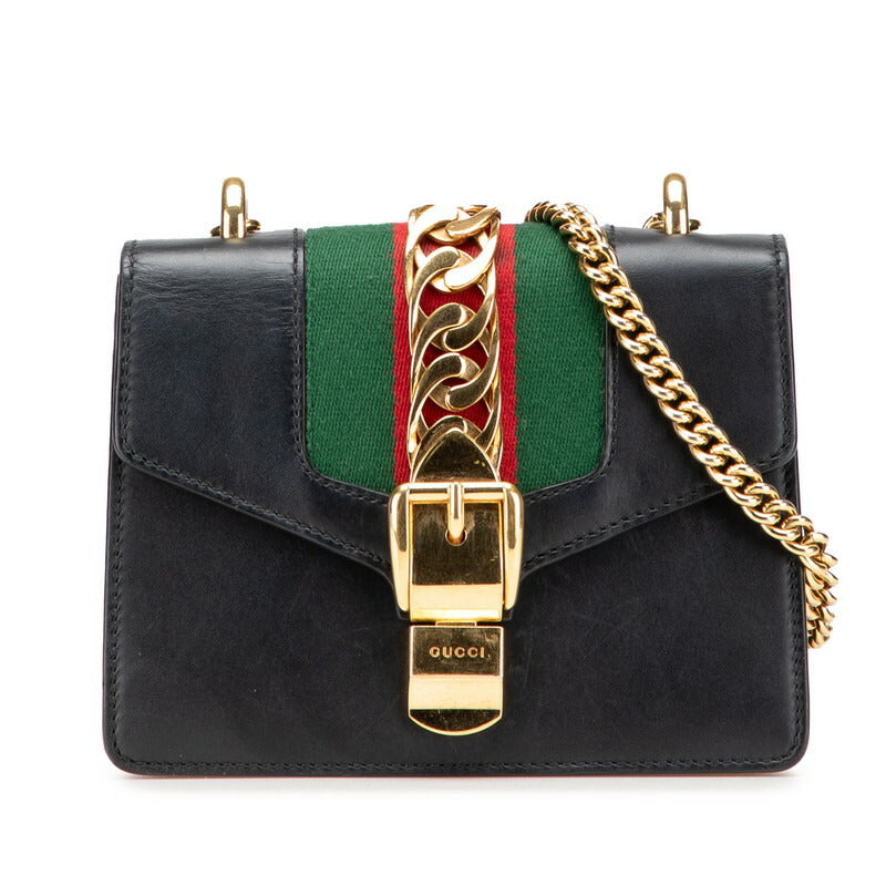 Gucci Sylvie Leather Mini Shoulder Bag