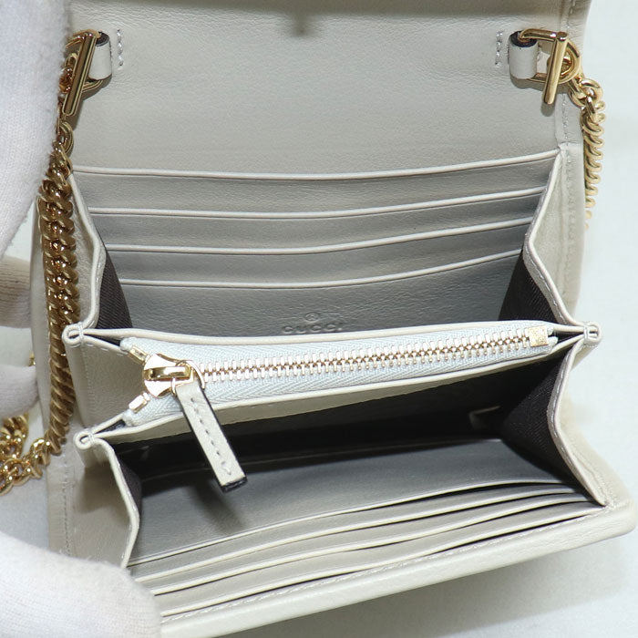 Gucci Interlocking G Blondie 2way Shoulder Bag Leather