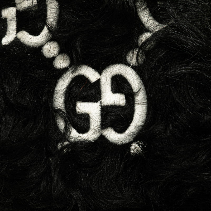 Gucci GG Marmont GG Pattern Faux Fur Leather 2way Shoulder Bag