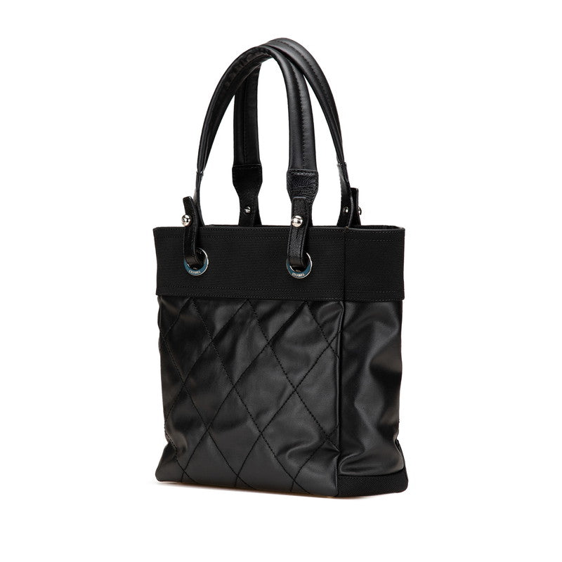 Chanel Biarritz Leather Coated Canvas 2way Bag Classic Flap