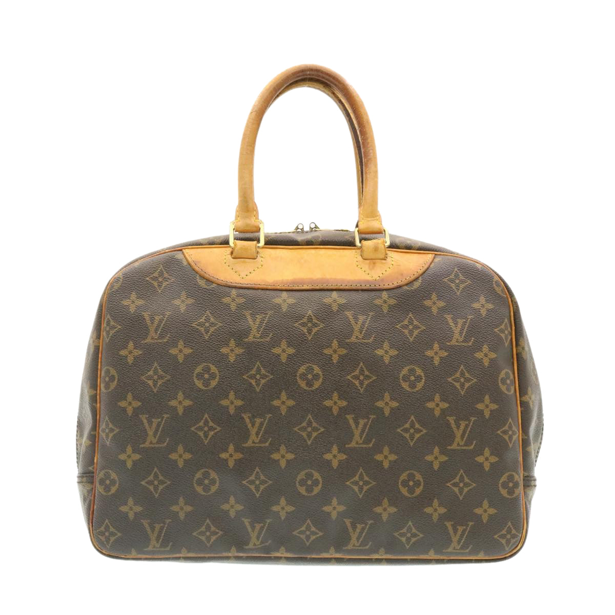 LOUIS VUITTON Monogram Deauville Hand Bag LV Auth ki1069