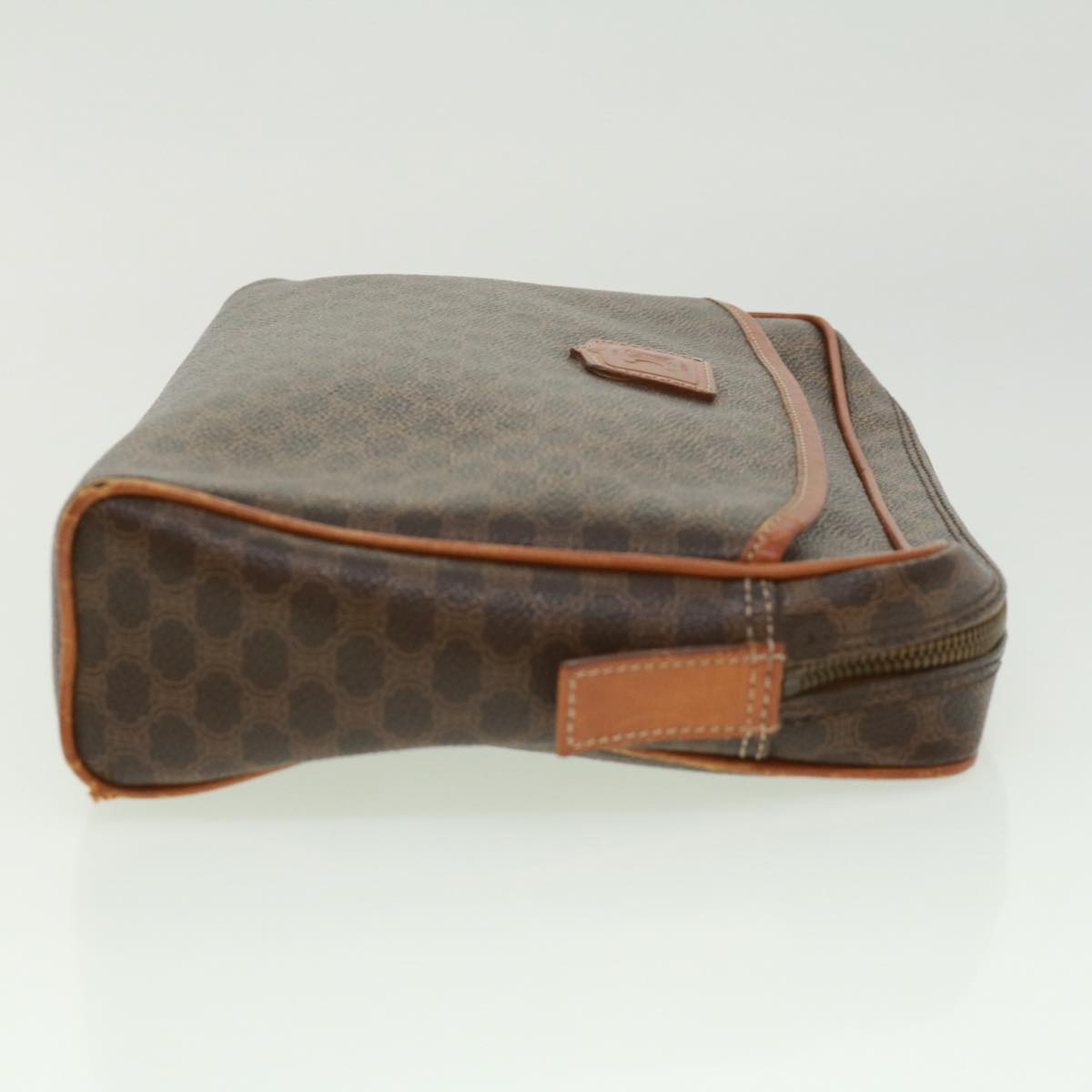 Luxury CELINE Macadam Canvas Clutch Bag Brown ki2485