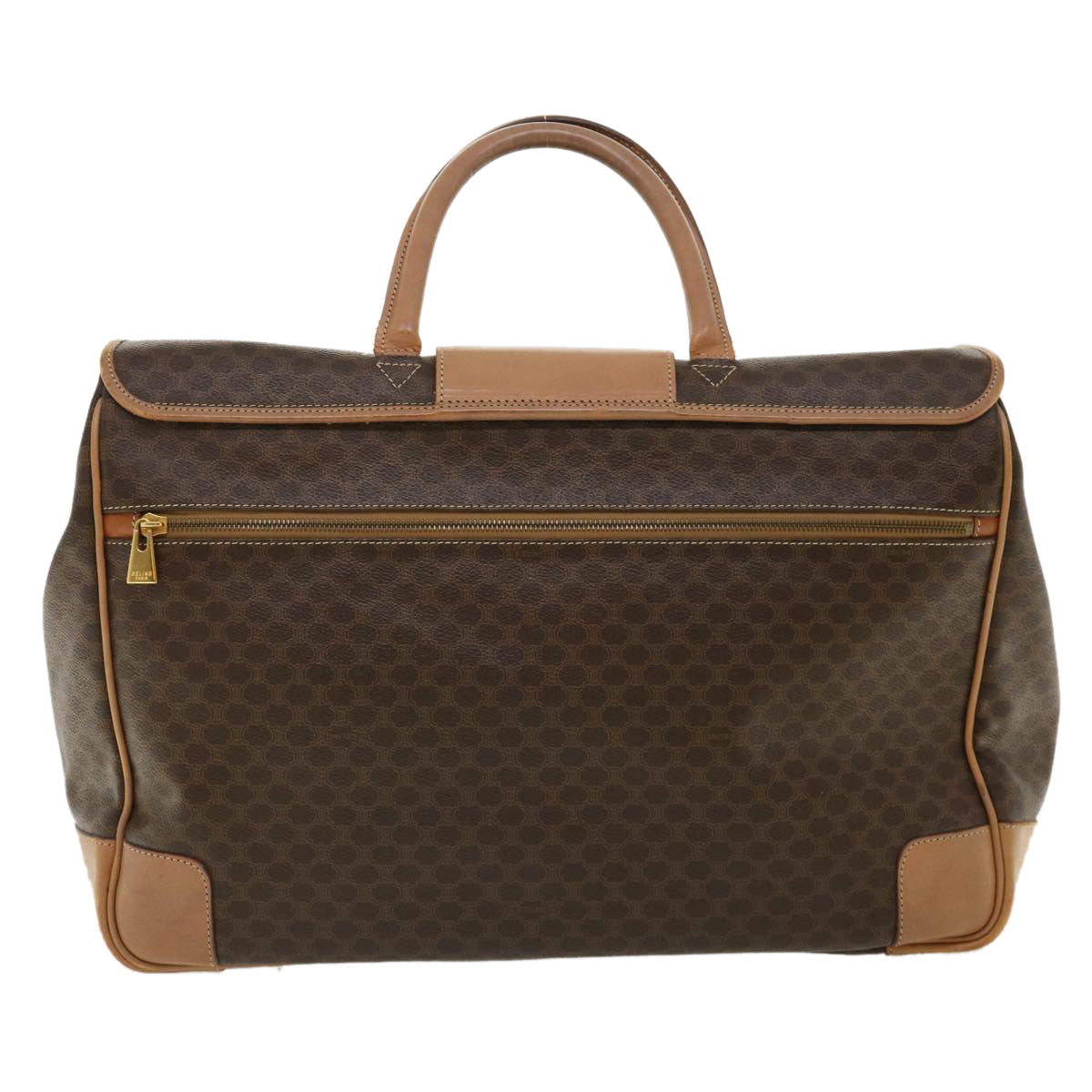 Luxury CELINE Macadam Canvas Hand Bag Brown ki2486