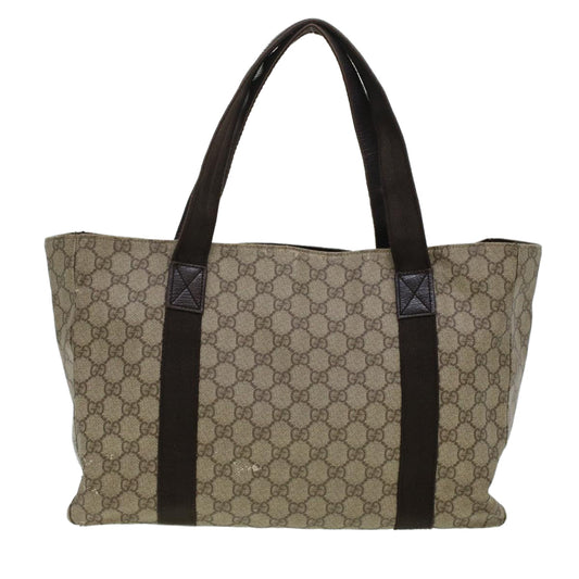 Gucci Leather Canvas Tote
