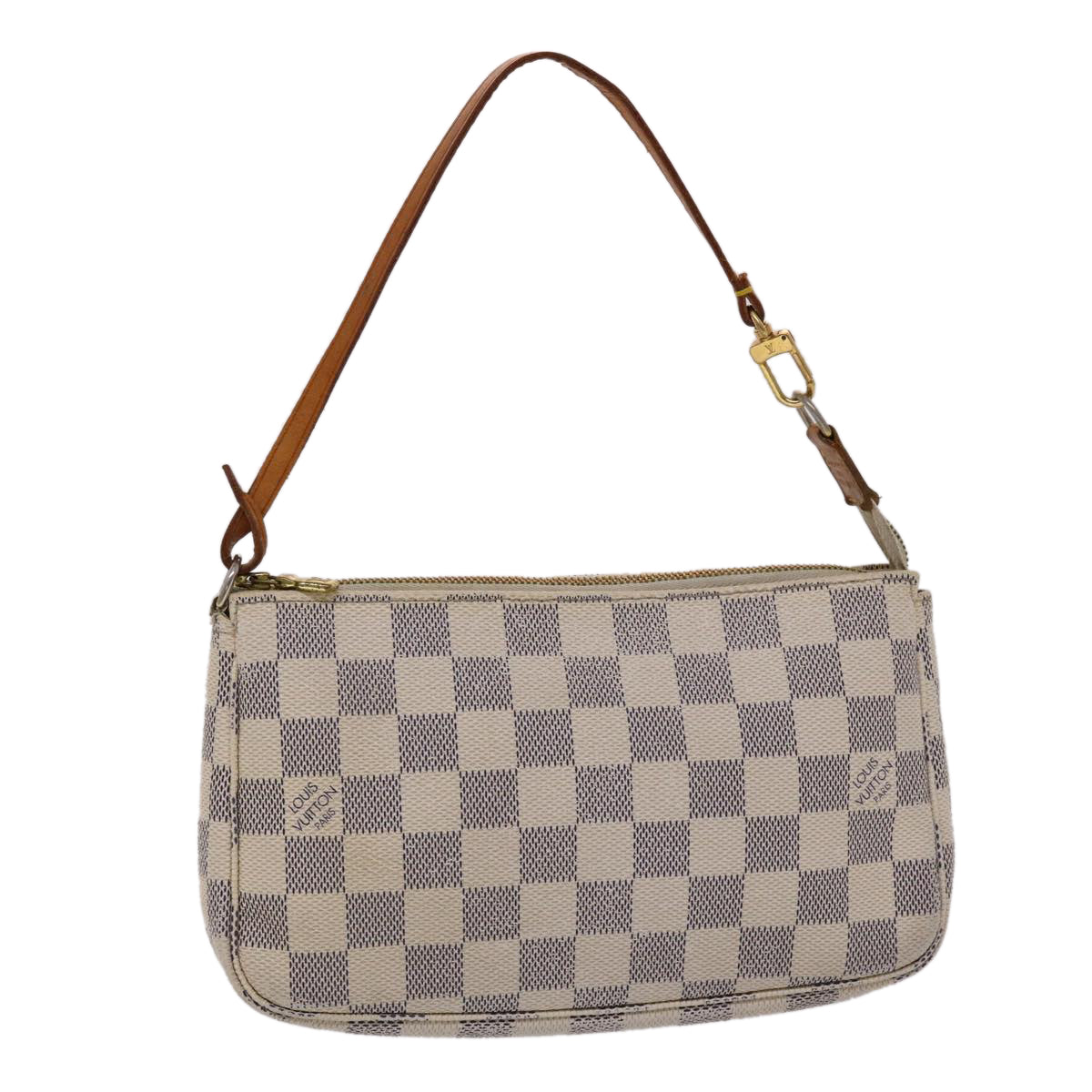 LOUIS VUITTON Damier Azur Pochette Accessoires Pouch LV Auth ki3123