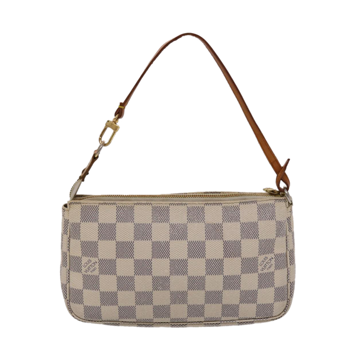 LOUIS VUITTON Damier Azur Pochette Accessoires Pouch LV Auth ki3123