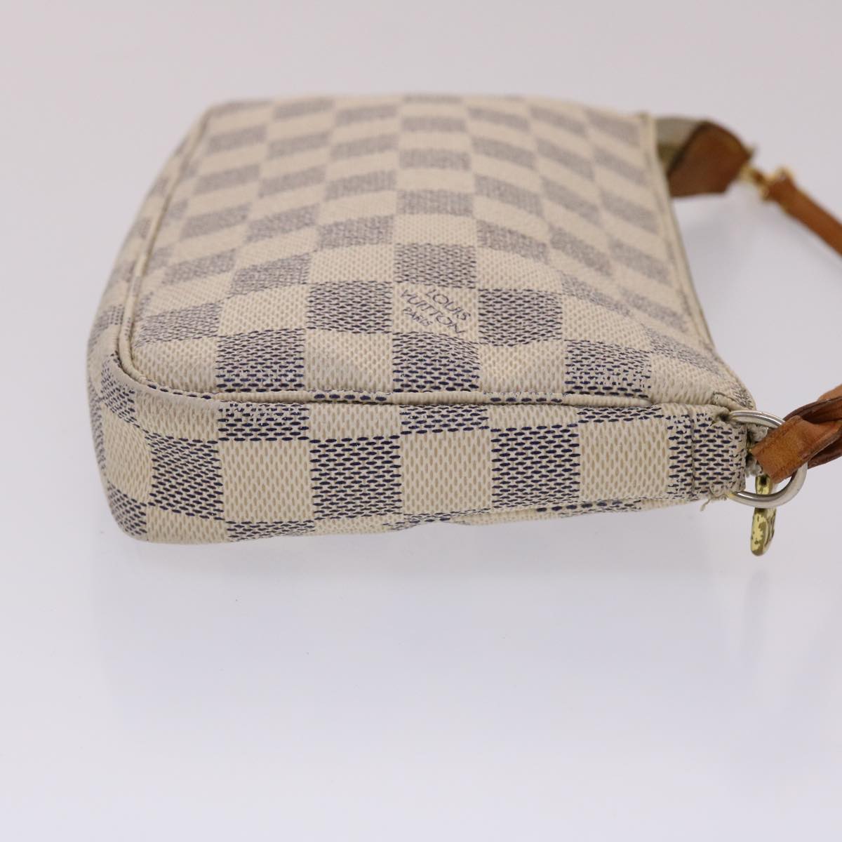 LOUIS VUITTON Damier Azur Pochette Accessoires Pouch LV Auth ki3123