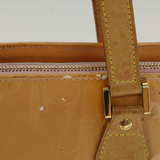 LOUIS VUITTON Monogram Vernis Houston Hand Bag Marshmallow Pink M91302 LV ki3171