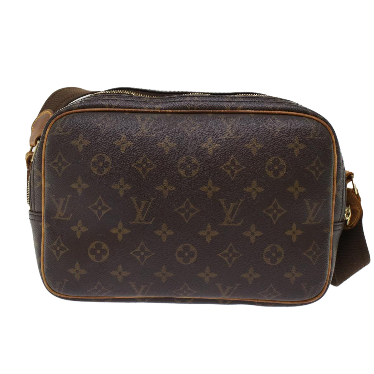 LOUIS VUITTON Monogram Reporter PM Shoulder Bag LV ki3178