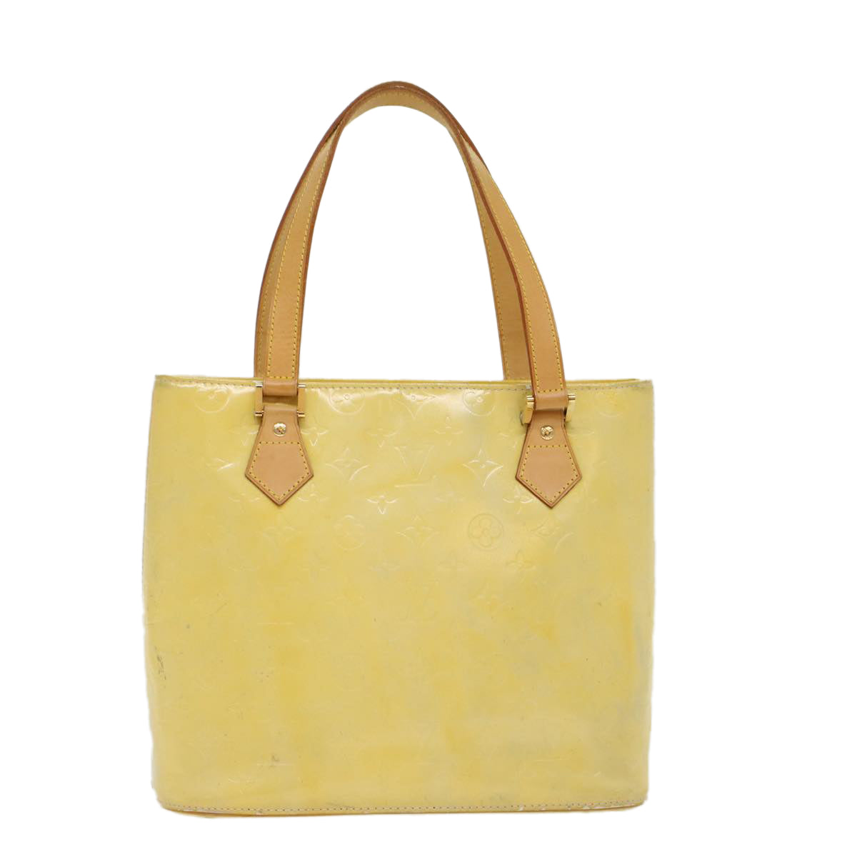 LOUIS VUITTON Monogram Vernis Houston Hand Bag Gris M91053 LV ki3182