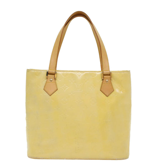 LOUIS VUITTON Monogram Vernis Houston Hand Bag Gris M91053 LV ki3182