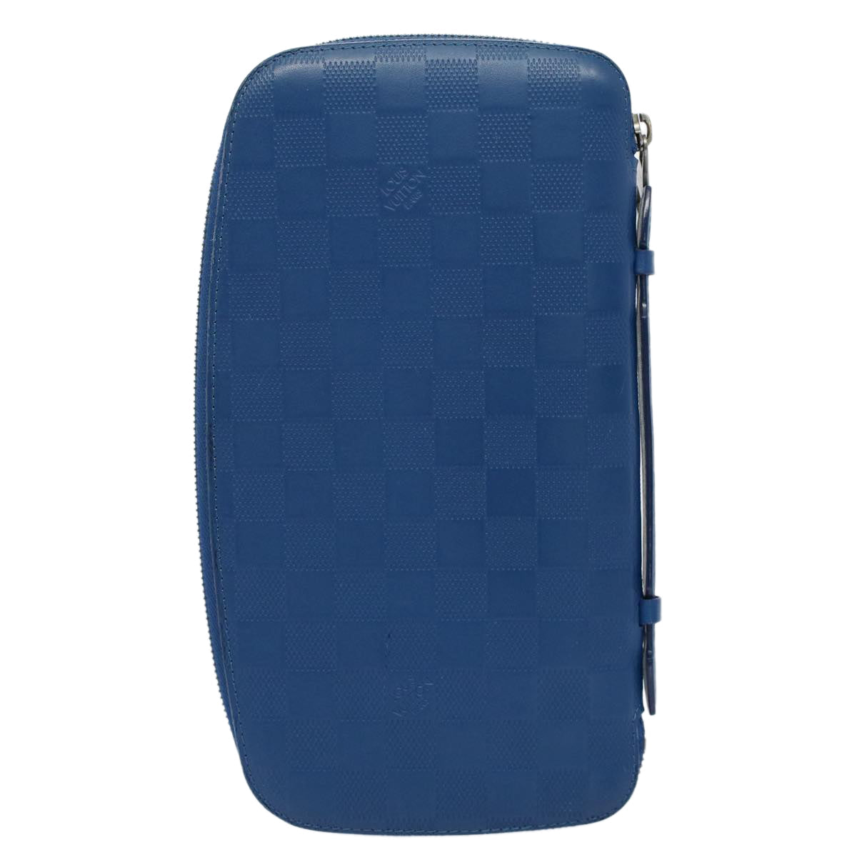 LOUIS VUITTON Damier Infini Organizer Atholl Clutch Bag Blue M30653 Auth ki3459