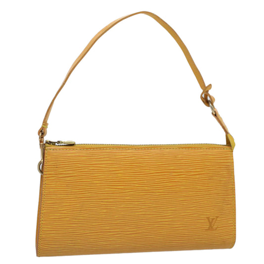 LOUIS VUITTON Epi Pochette Accessoires Pouch Yellow M52989 LV Auth ki3805
