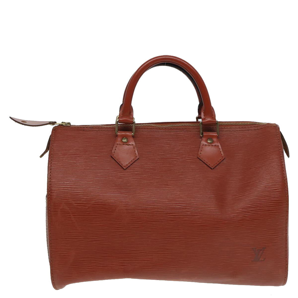 LOUIS VUITTON Epi Hand Bag Brown LV Auth ki4689