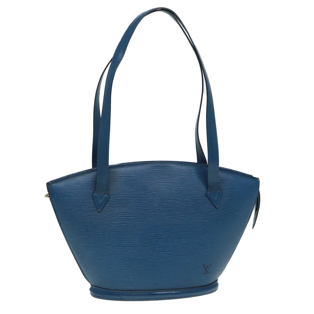 LOUIS VUITTON Epi Saint Jacques Poignees Long Hand Bag Blue Auth ki4730