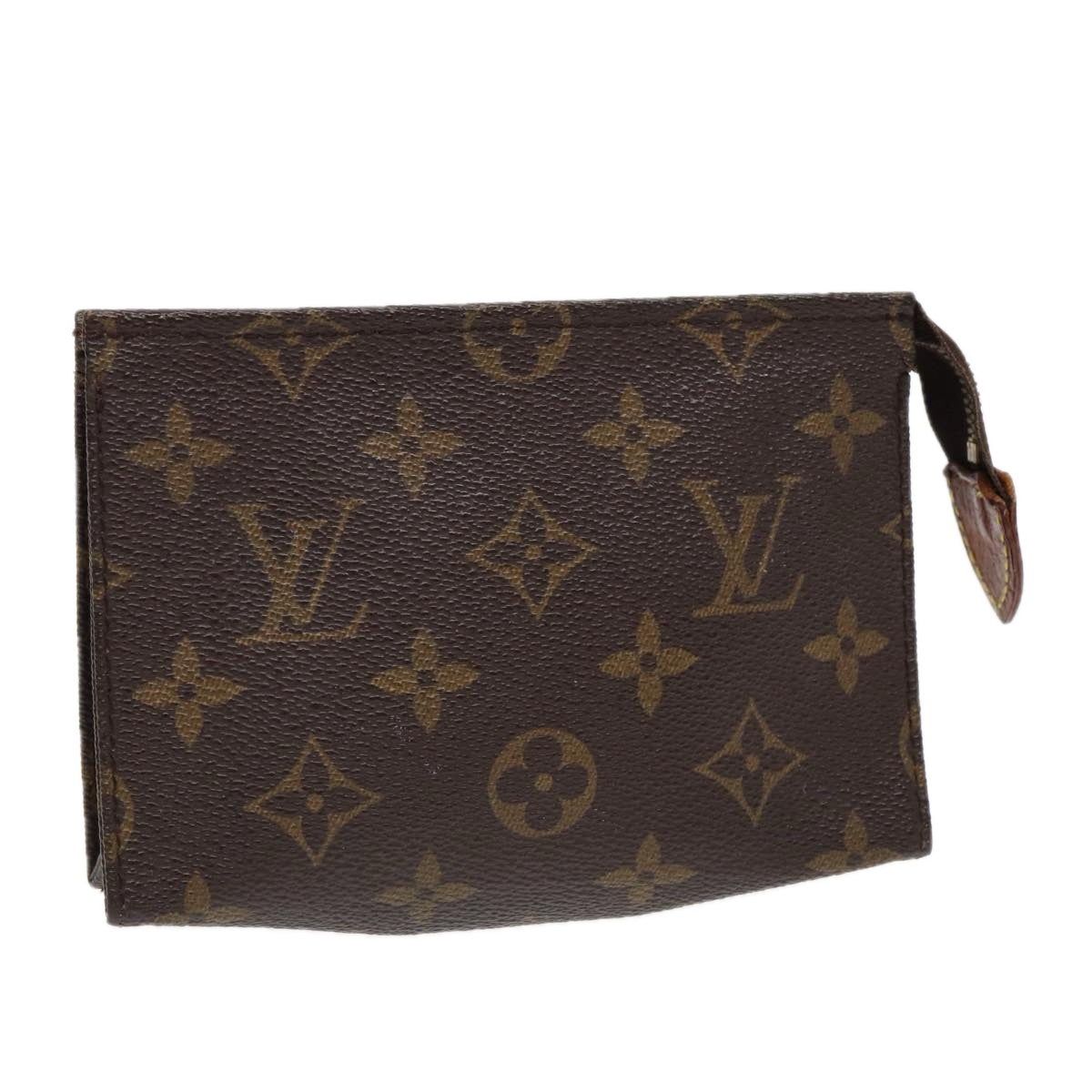 LOUIS VUITTON Monogram Poche Toilette 15 Pouch LV Auth ki4740