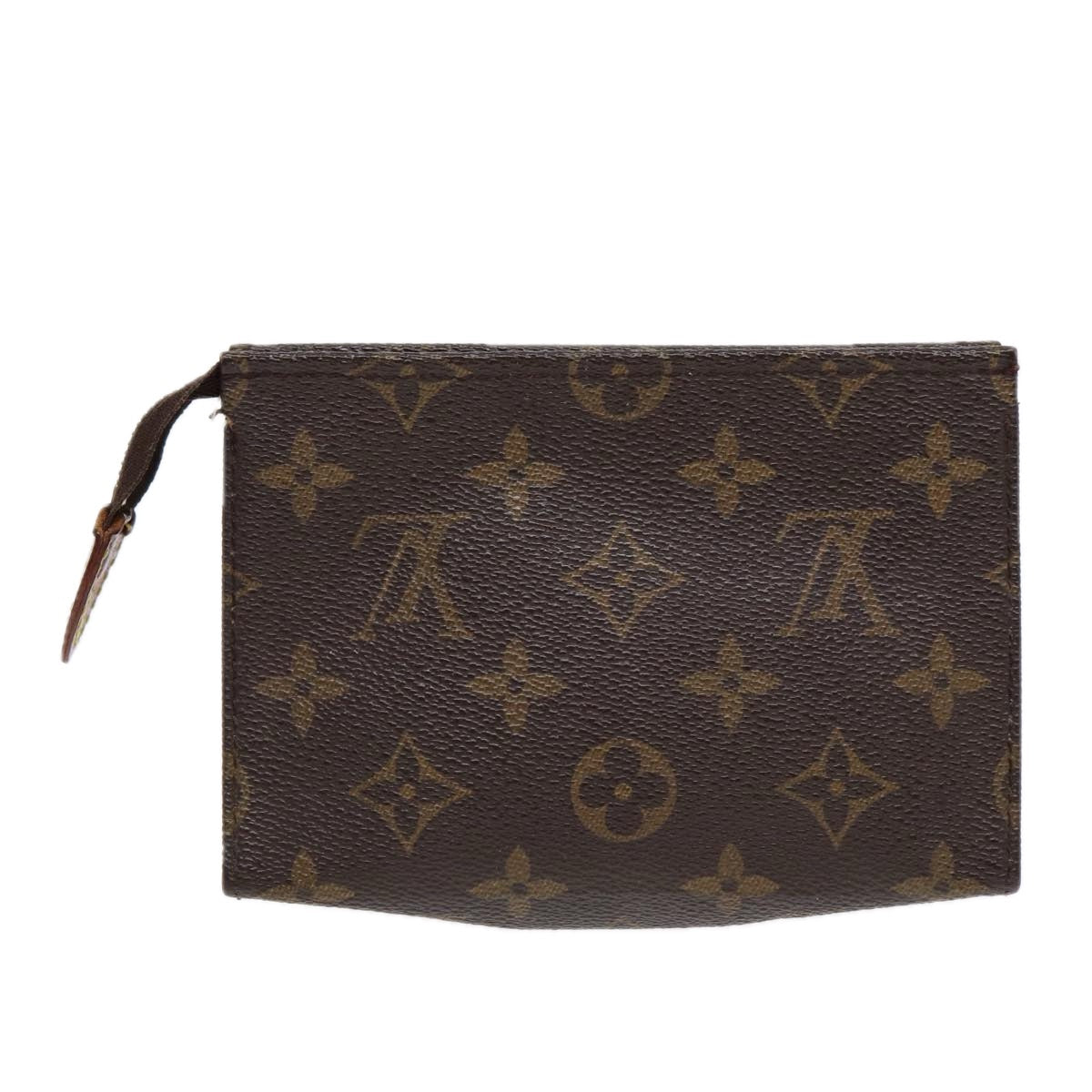 LOUIS VUITTON Monogram Poche Toilette 15 Pouch LV Auth ki4740