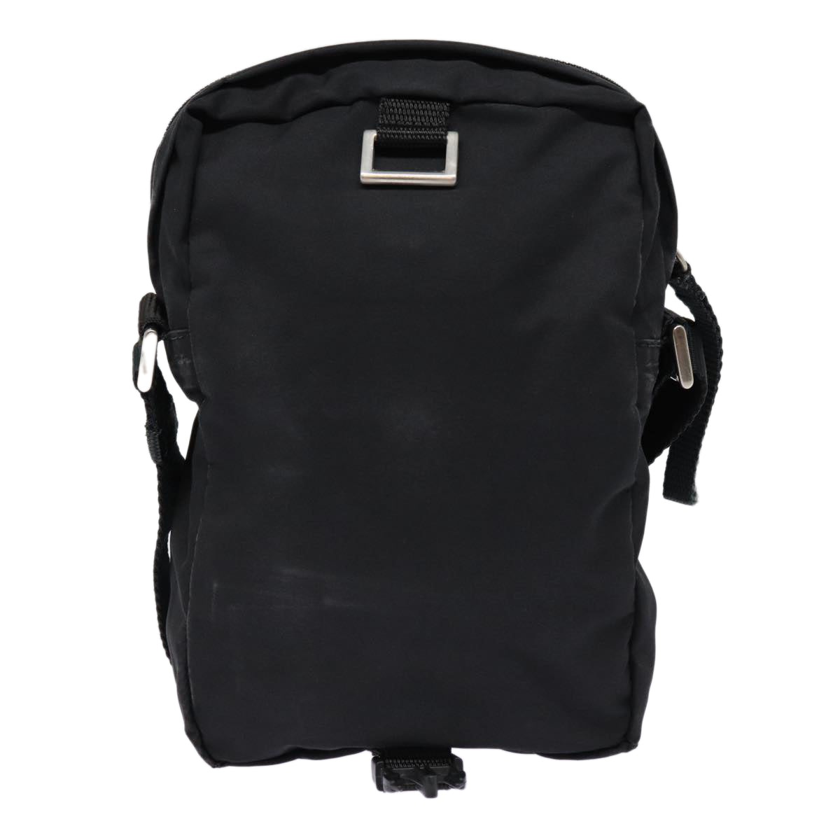 PRADA Sports Shoulder Bag Nylon Black Silver Auth
