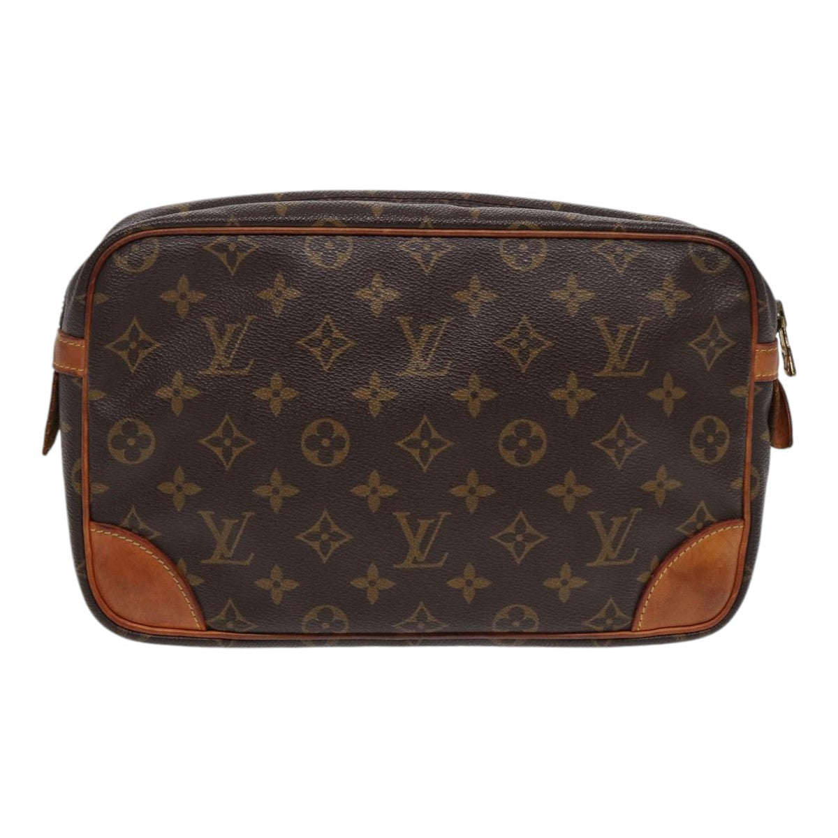 LOUIS VUITTON Monogram Compiegne 28 Clutch Bag LV Auth ki4774