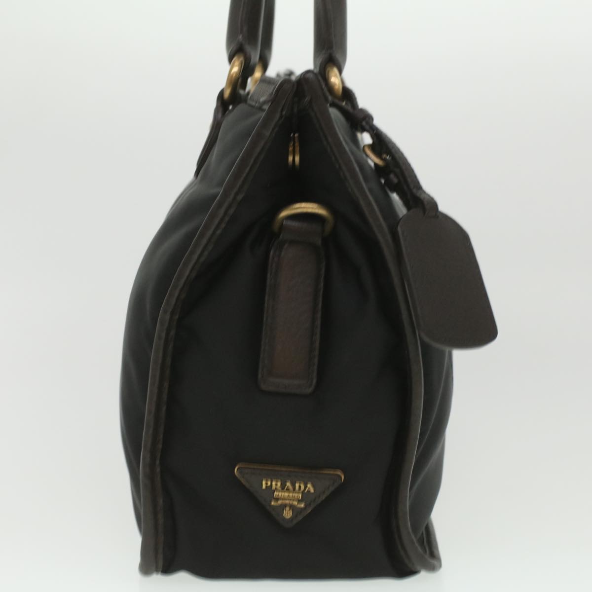 Prada Hand Bag Nylon 2way Black
