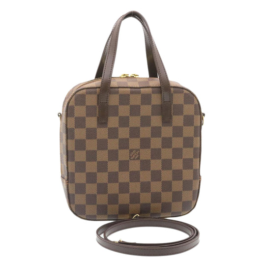 LOUIS VUITTON Damier Ebene Spontini Hand Bag SP Order N48021 LV knn072