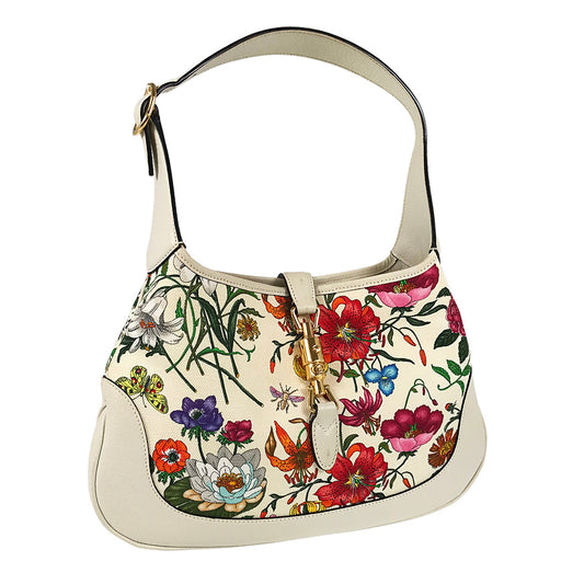 Gucci Leather Canvas Shoulder Bag
