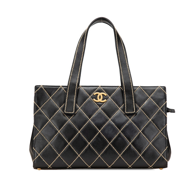Chanel Wild Stitch Coco Lambskin Tote Bag