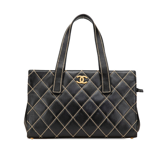 Chanel Wild Stitch Coco Lambskin Tote Bag