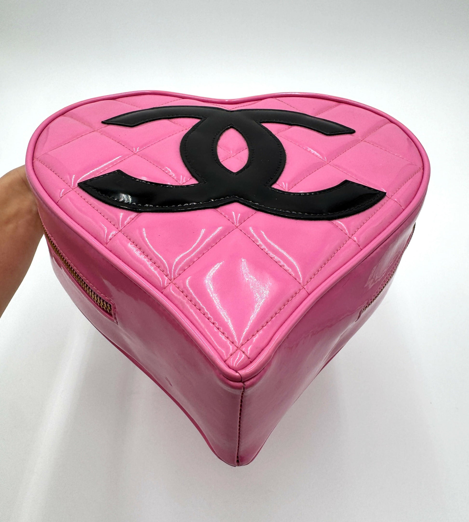 Chanel 1995 Barbie Pink Heart Vanity Bag