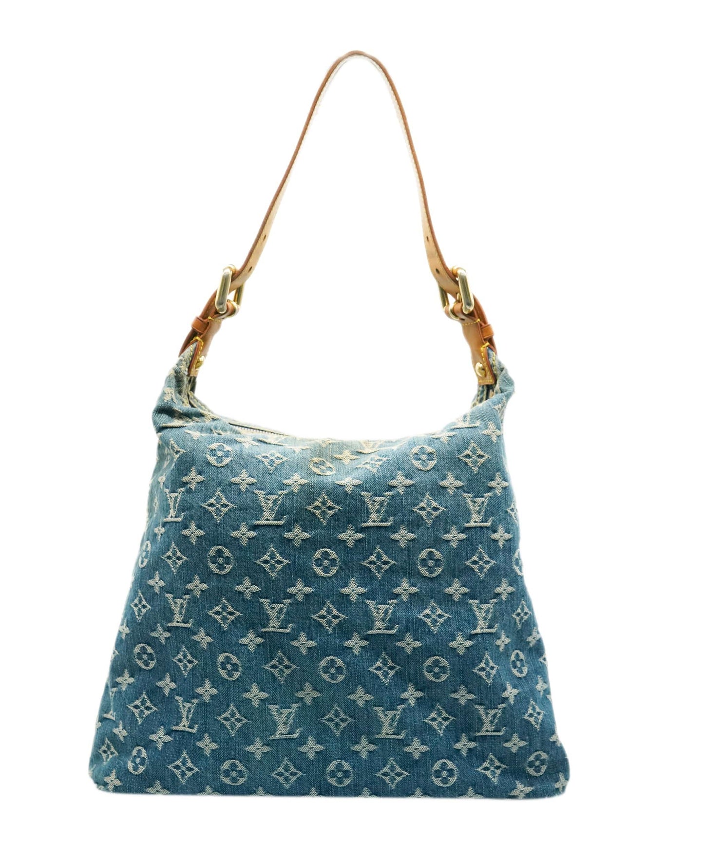 Louis Vuitton Monogram Denim Baggy GM Shoulder Bag in Blue 2005 ALL0943