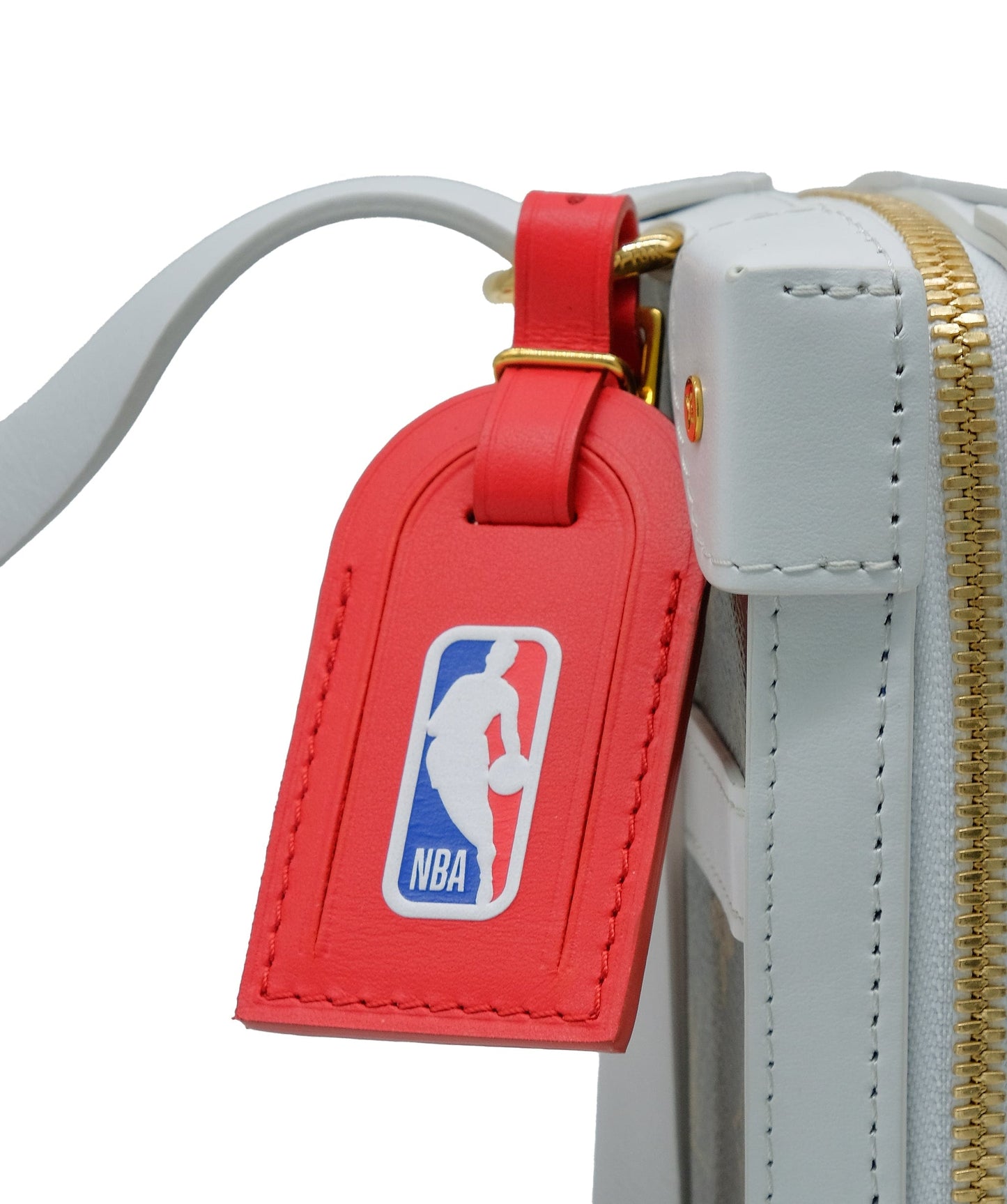 Louis vuitton x NBA Soft Trunk monogram with white strap RJC3162