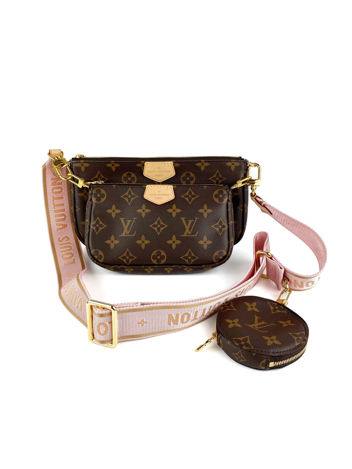 Louis Vuitton Rose Clair Multi Pochette Bag