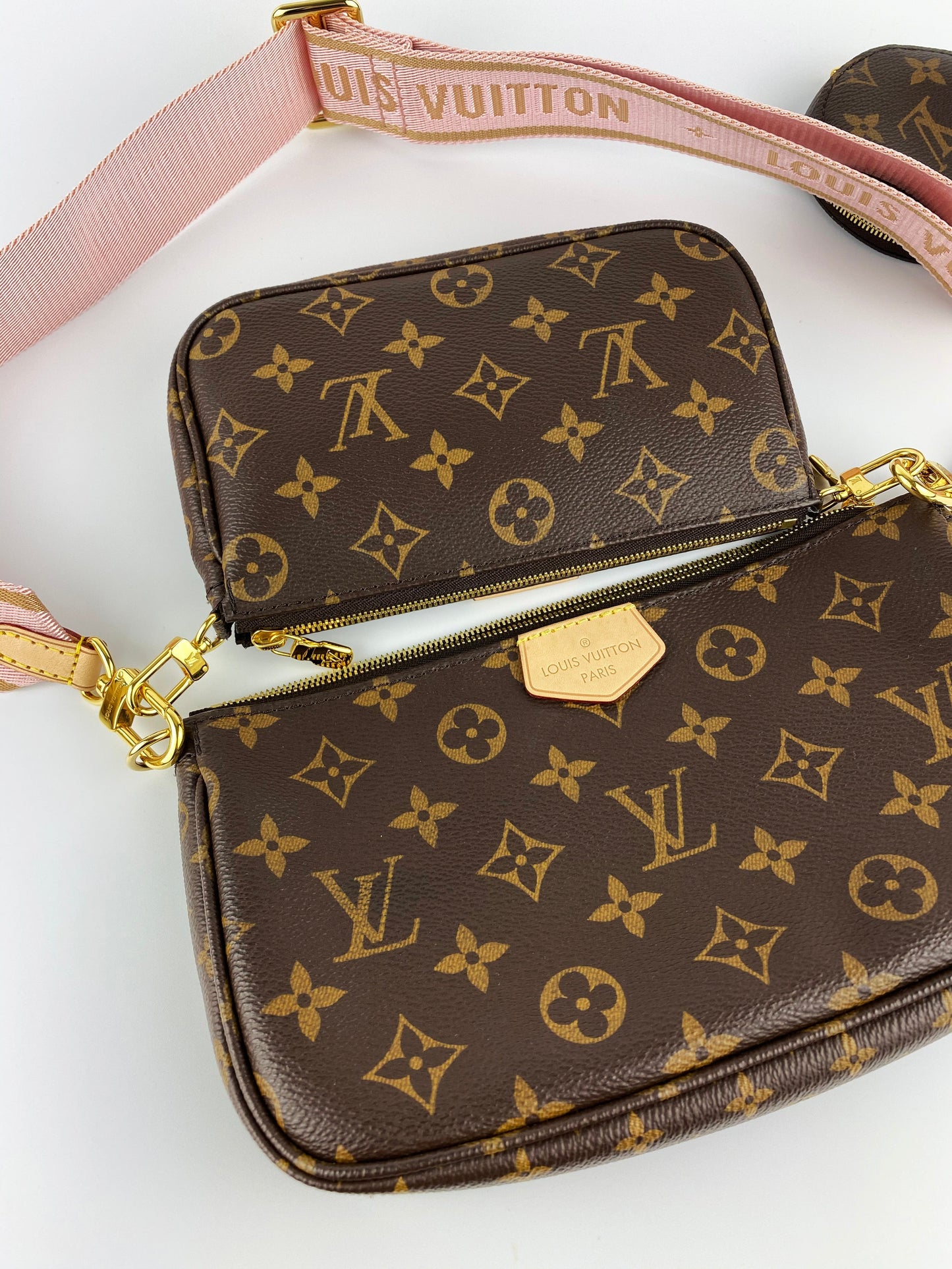 Louis Vuitton Rose Clair Multi Pochette Bag