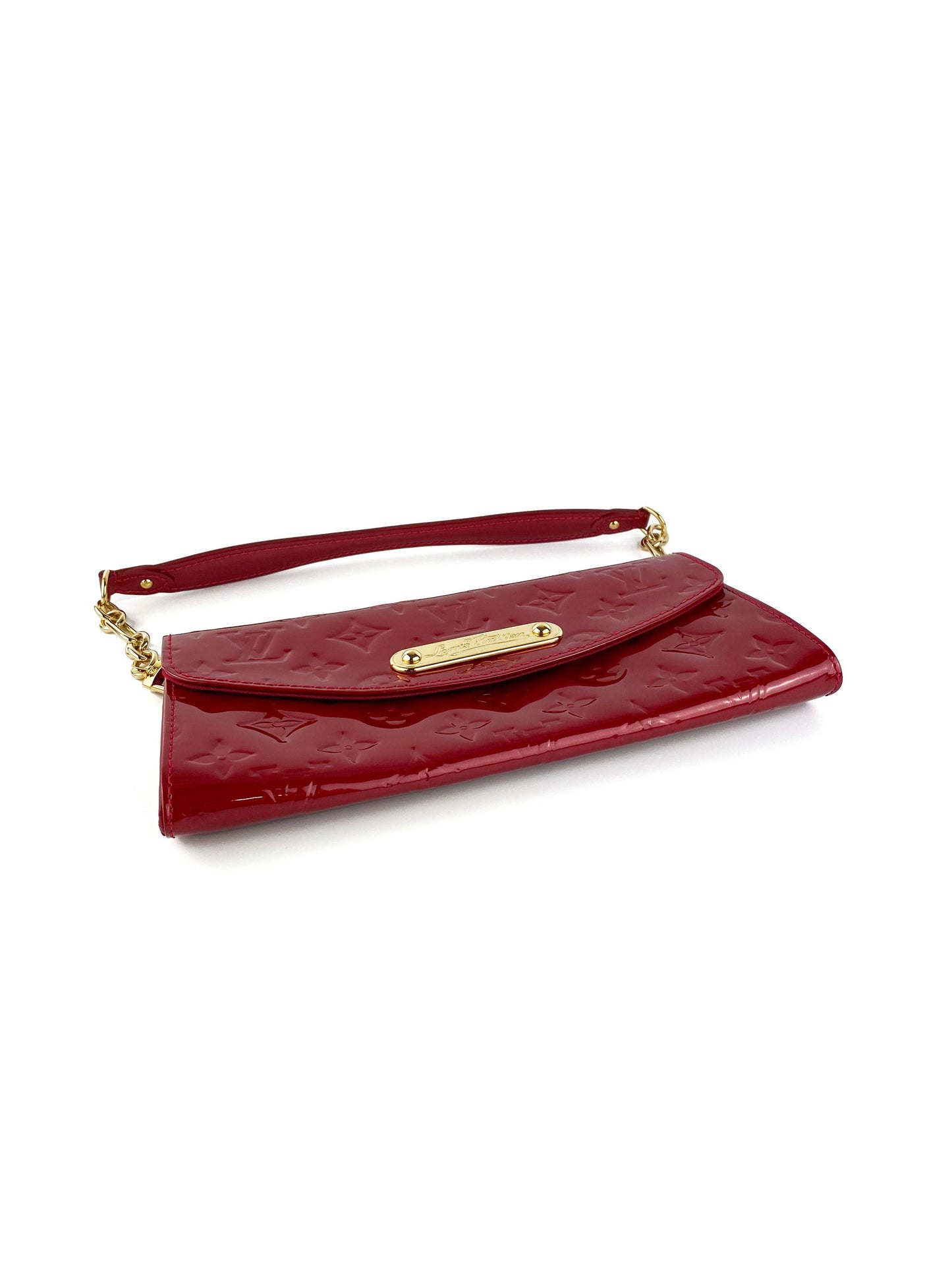 Louis Vuitton Red Vernis Leather Sunset Blvd Bag