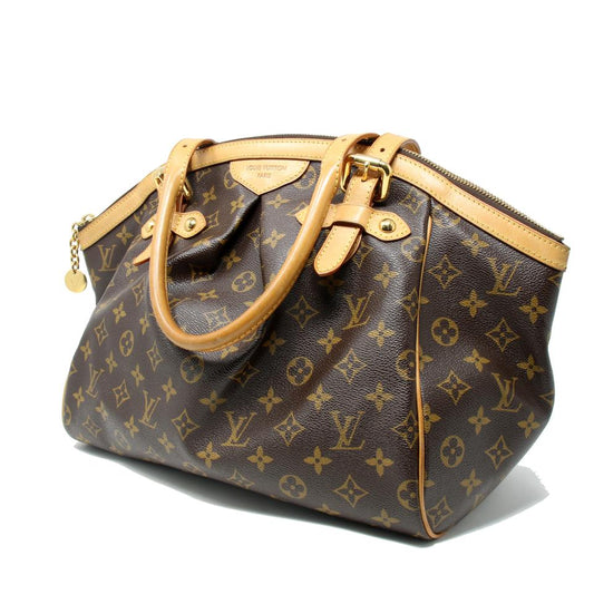 Louis Vuitton Monogram Canvas Gm Leather Tote Tivoli Shoulder Bag LV-0602N-0016