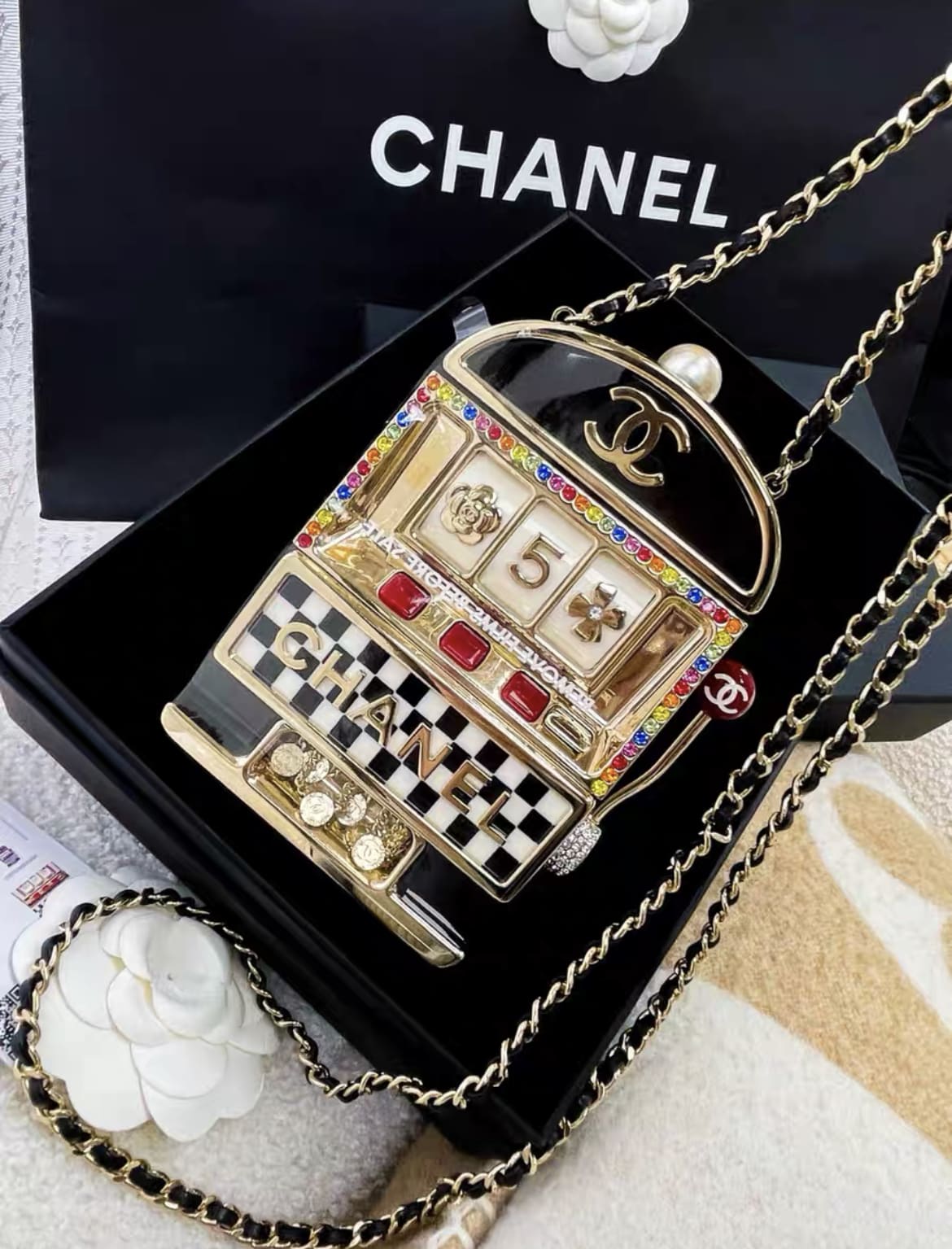 Chanel 23C Monaco Slot Machine Casino MinaudiÃ¨re Evening Clutch Bag