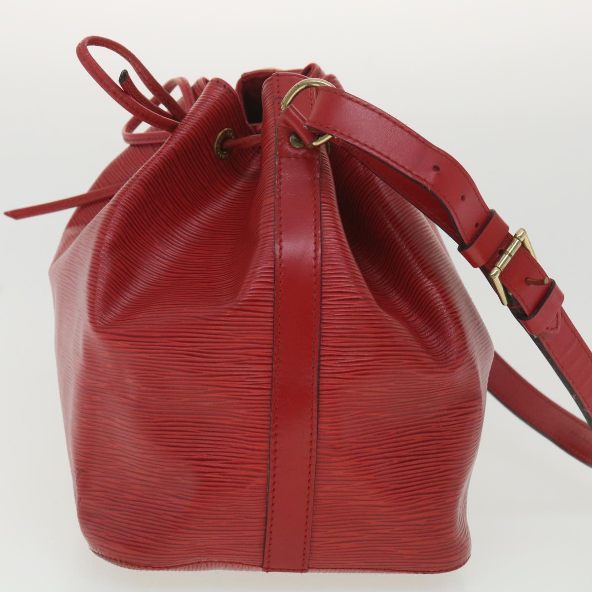 LOUIS VUITTON Epi Petit Noe Shoulder Bag Red M44107 LV Auth lt736