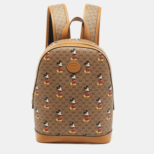 Gucci Lou Leather Canvas Shoulder Bag