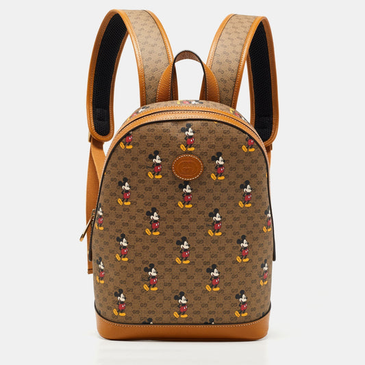 Gucci Lou Leather Canvas Shoulder Bag