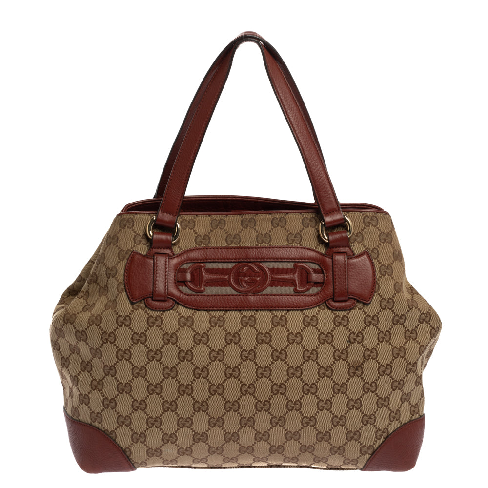 Gucci GG Supreme Leather Canvas Tote Style 5