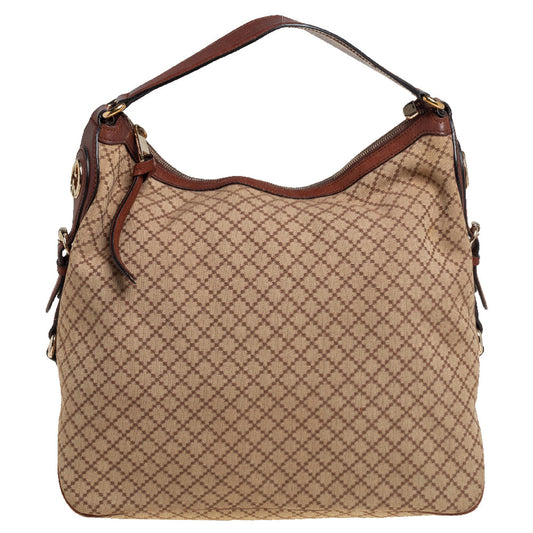 Gucci Leather Canvas Shoulder Bag Style 54