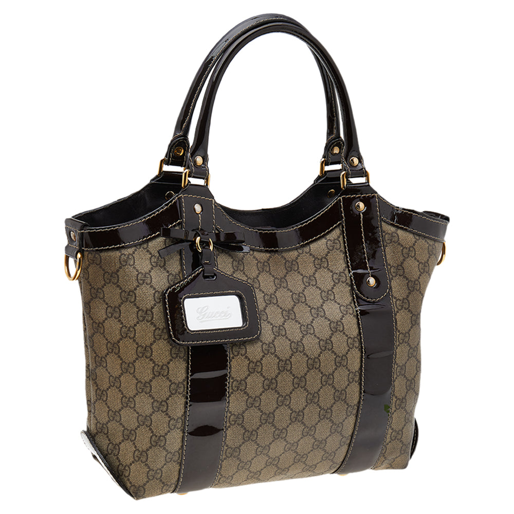 Gucci GG Supreme Leather Canvas Tote Style 9