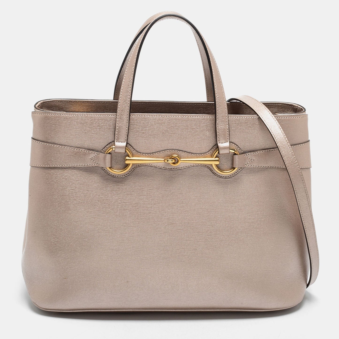 Gucci Lou Leather Top Handle Tote