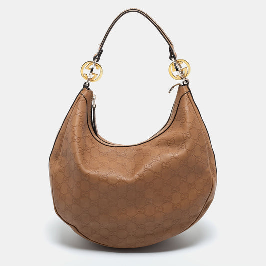 Gucci Lou Leather Shoulder Bag